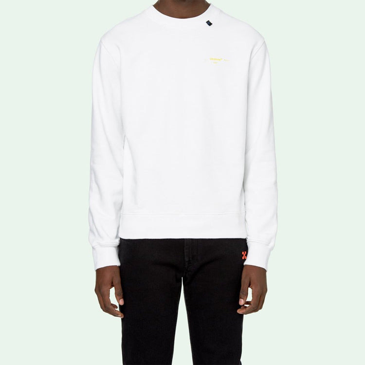 Off-White C/O Virgil Abloh Men'S White Acrylic Arrows Sweatshirt OMBA025F19E300100160 - 3