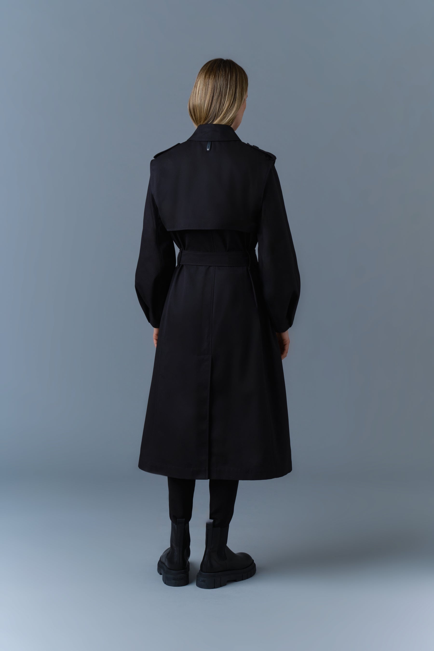 ALIA Long Balloon Sleeve Trench - 4