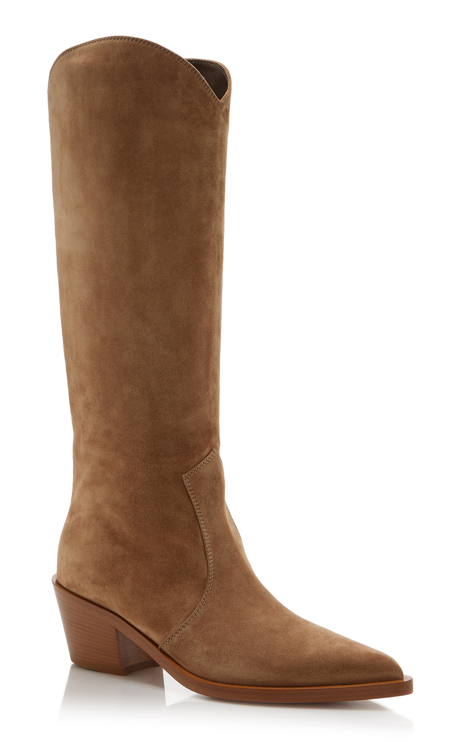 Suede Western Boots tan - 4