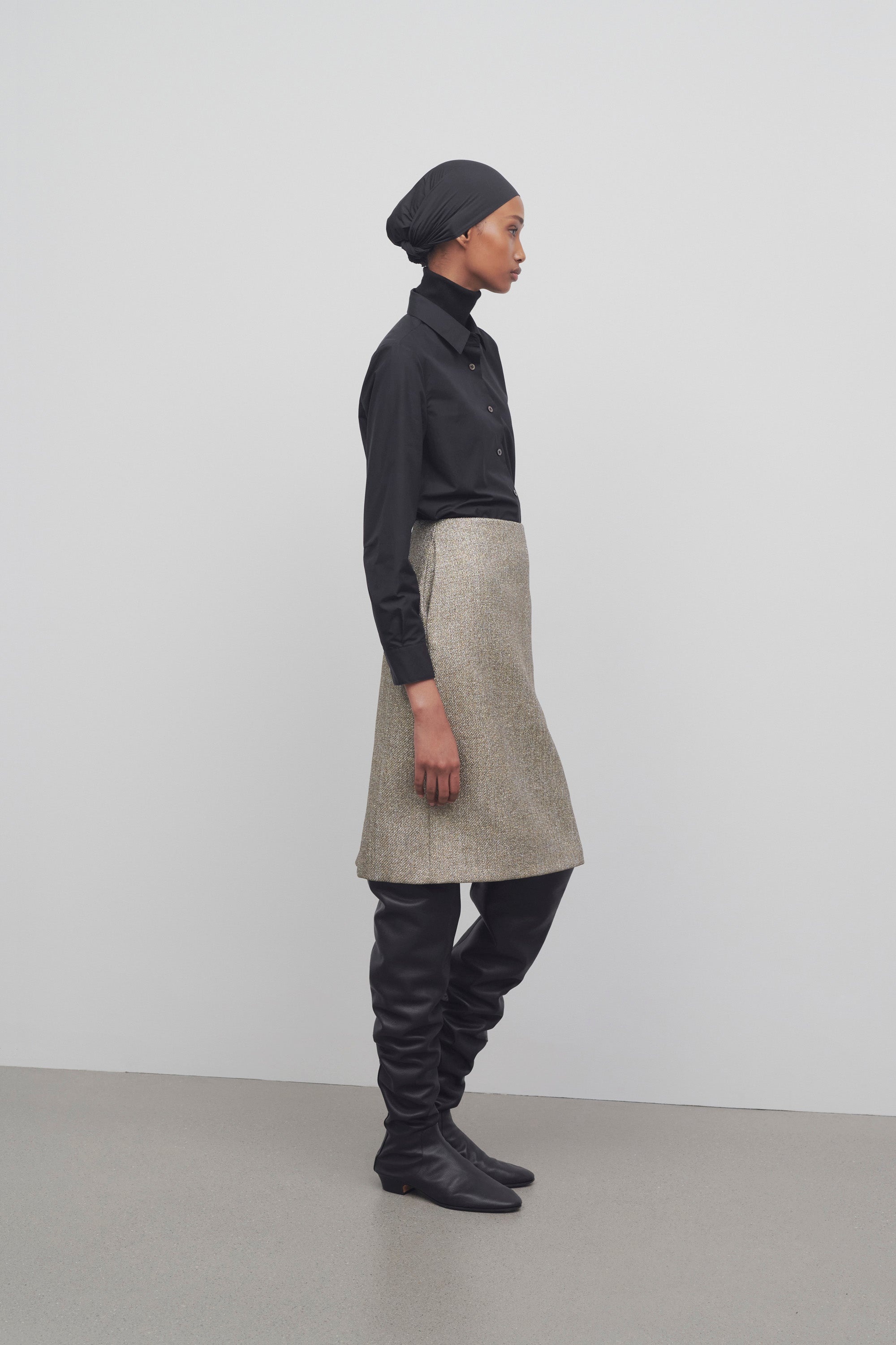 Corinna Skirt in Lurex Canvas - 4