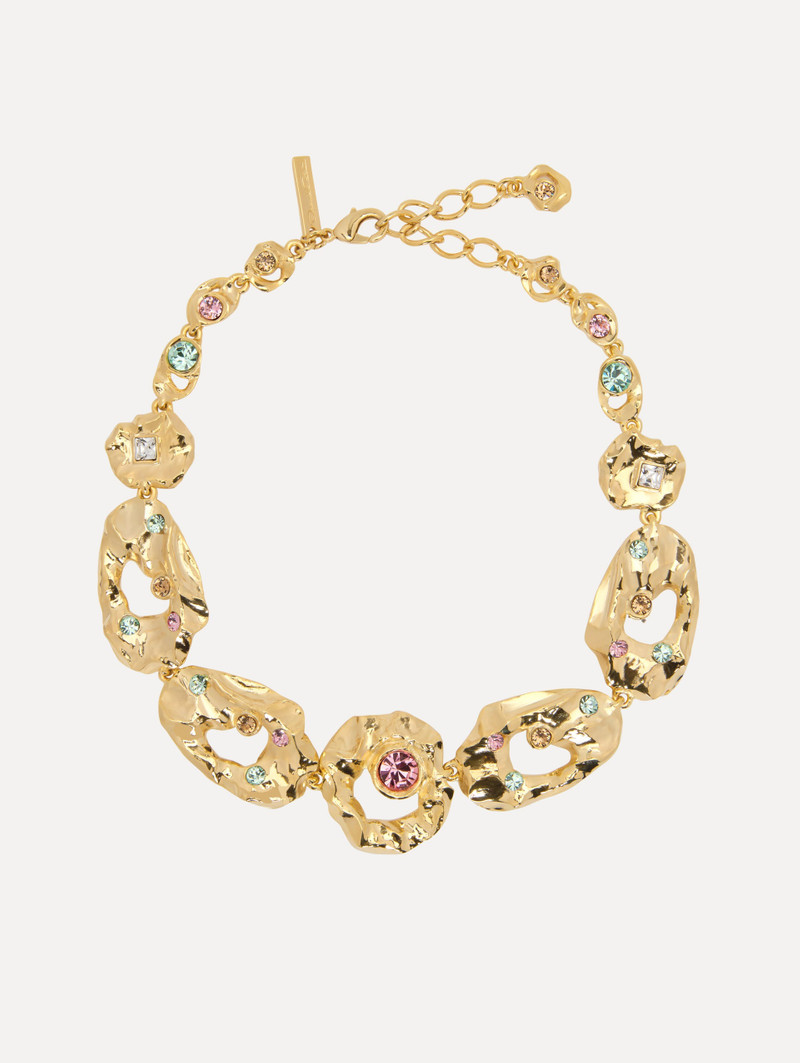 TEXTURED METAL CHAIN-LINK NECKLACE 1