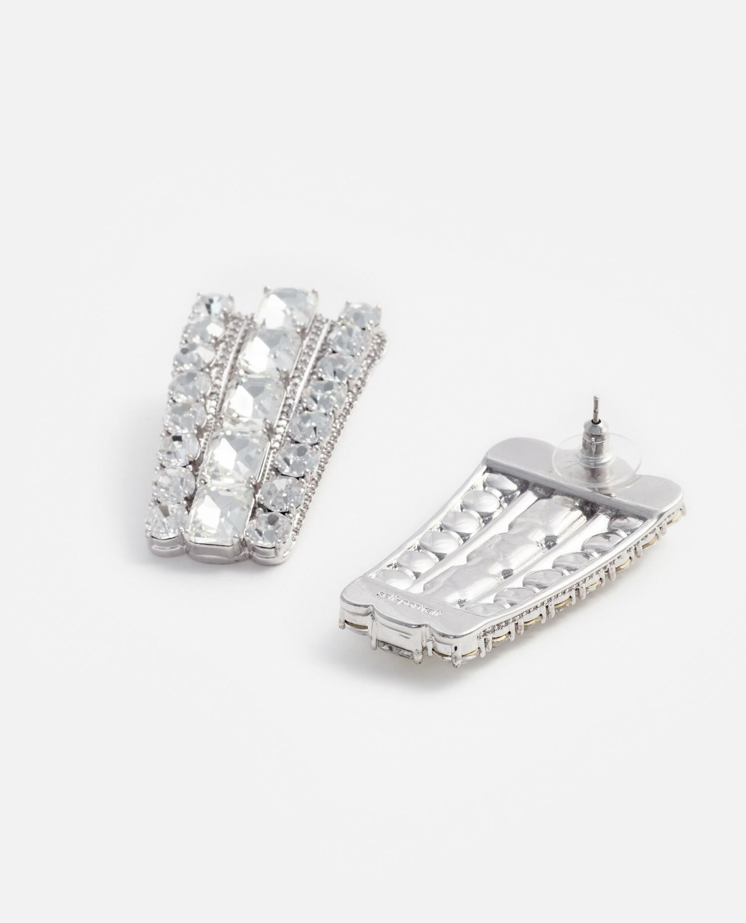 MULTI CRYSTAL EARRINGS - 2