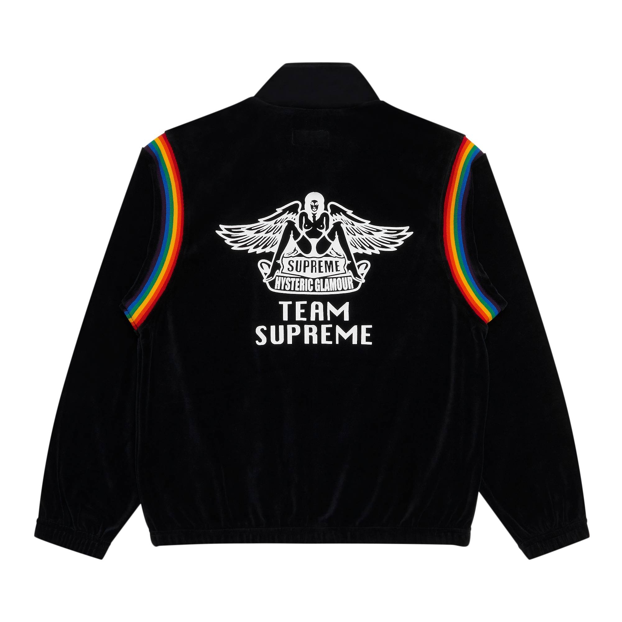 Supreme x Hysteric Glamour Velour Track Jacket 'Black' - 2