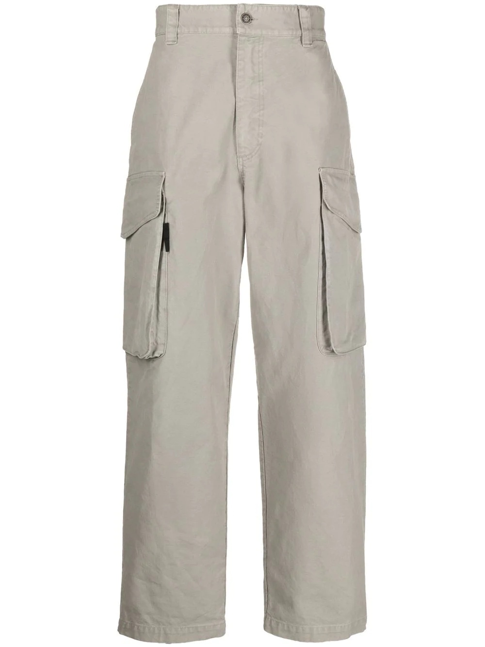 straight-leg cargo trousers - 1