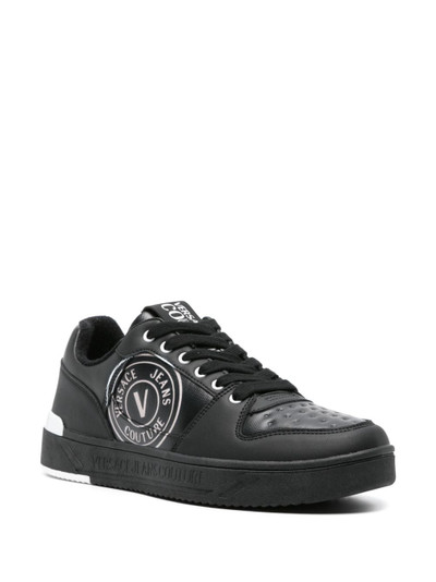 VERSACE JEANS COUTURE Starlight logo-print leather sneakers outlook