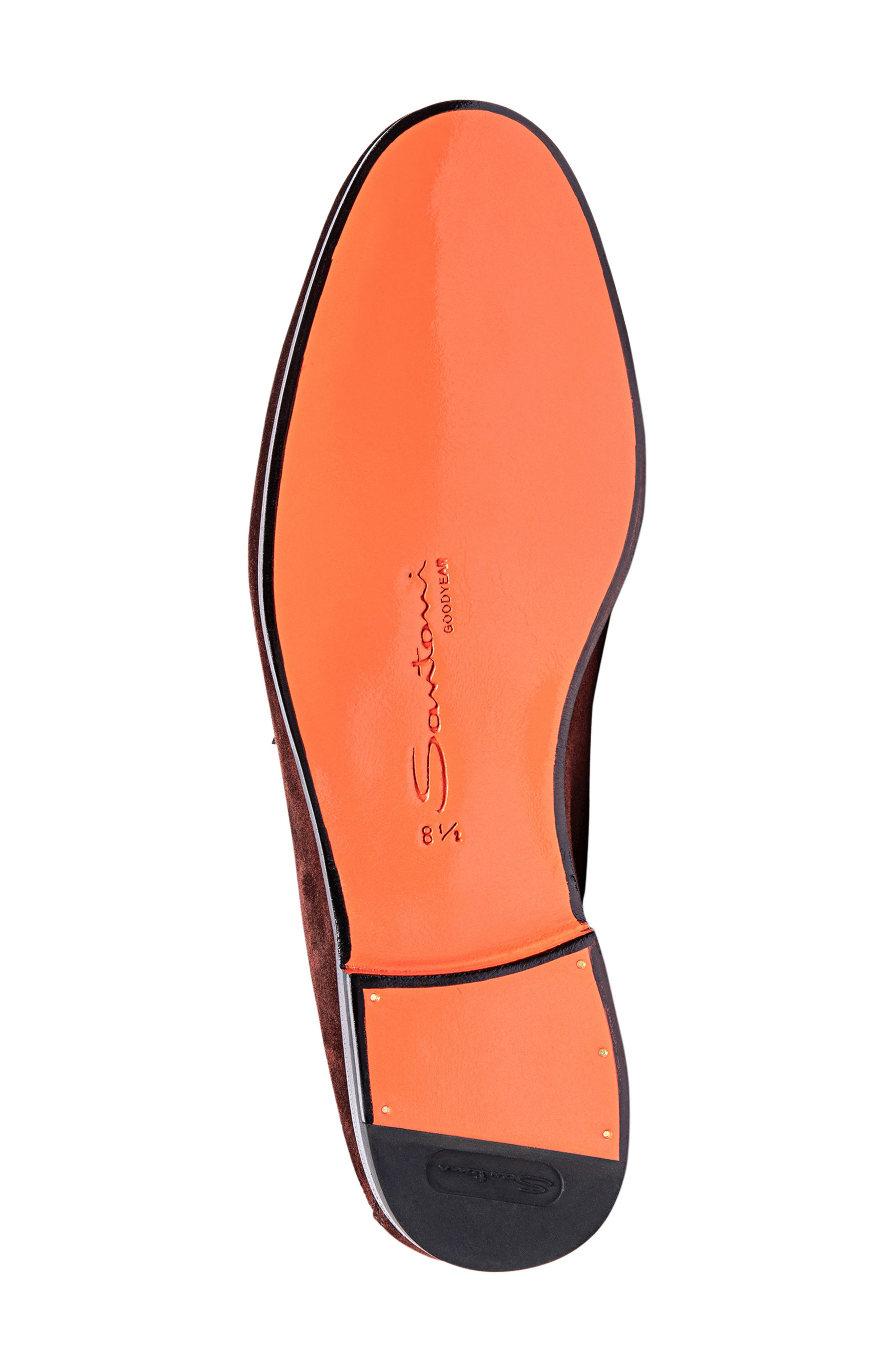 Santoni Carlos Penny Loafer in Brown Suede at Nordstrom - 6