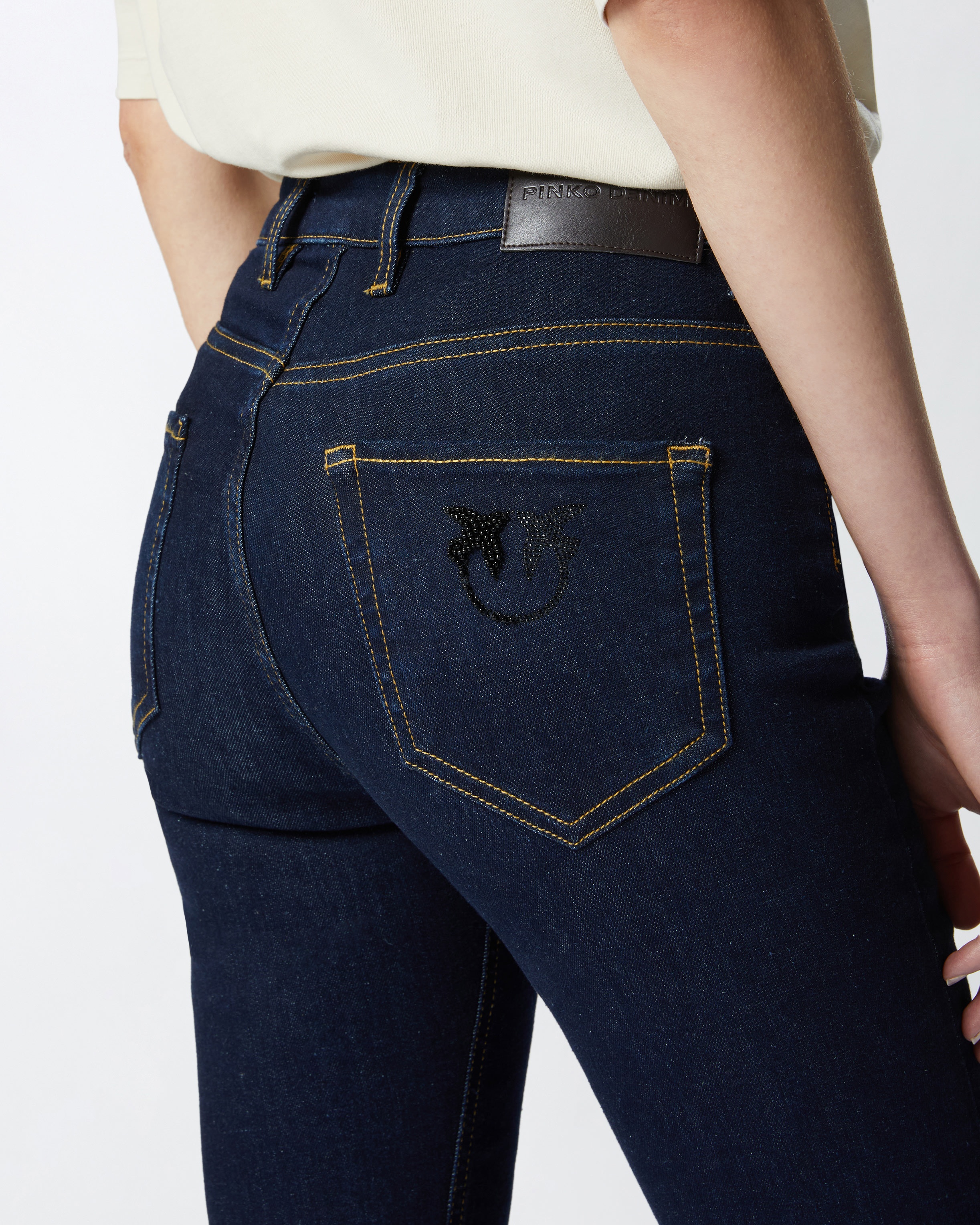 JEANS A ZAMPA DENIM SCURO - 5