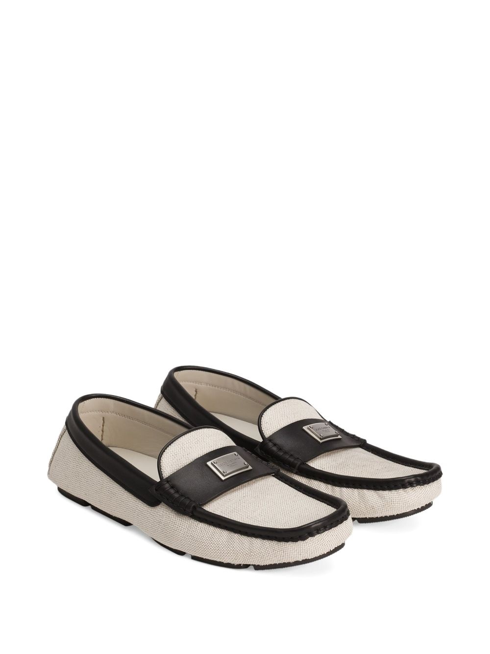 logo-plaque loafers - 2
