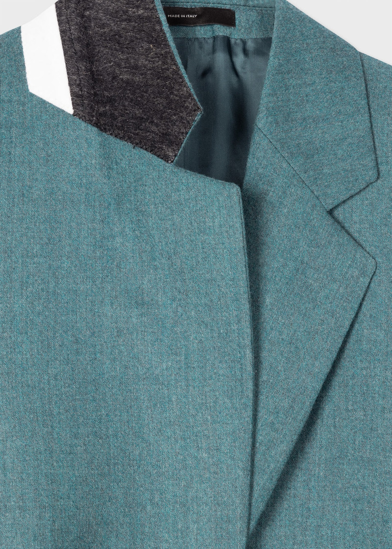 Paul Smith Teal Wool-Cashmere Blazer outlook