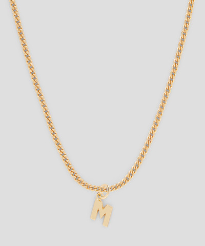 MSGM Brass letter M charm outlook