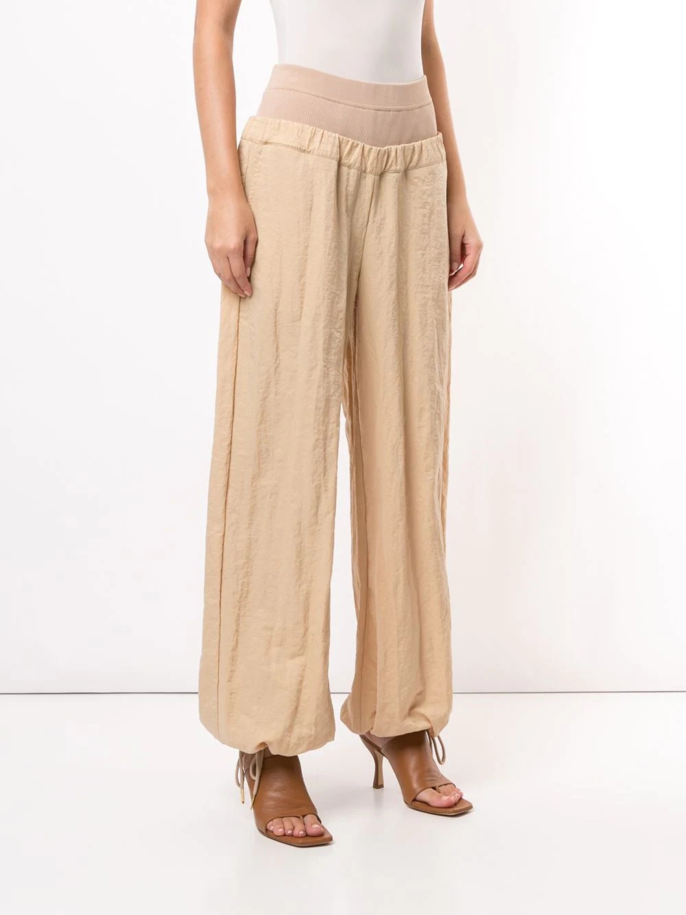 layered waistband trousers - 3