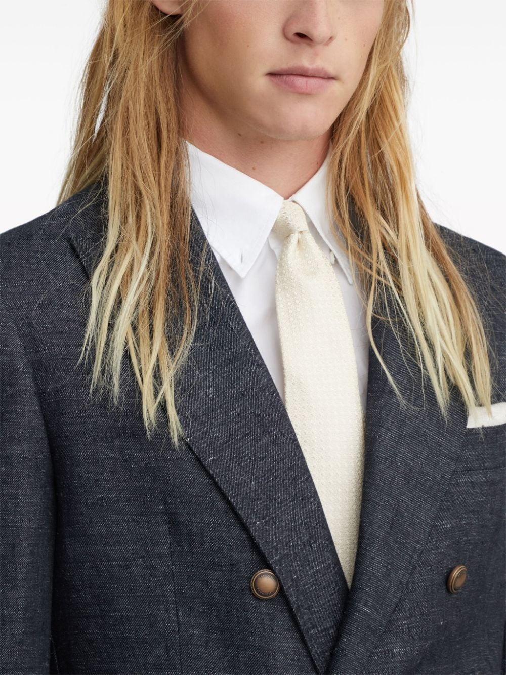 jacquard silk tie - 4