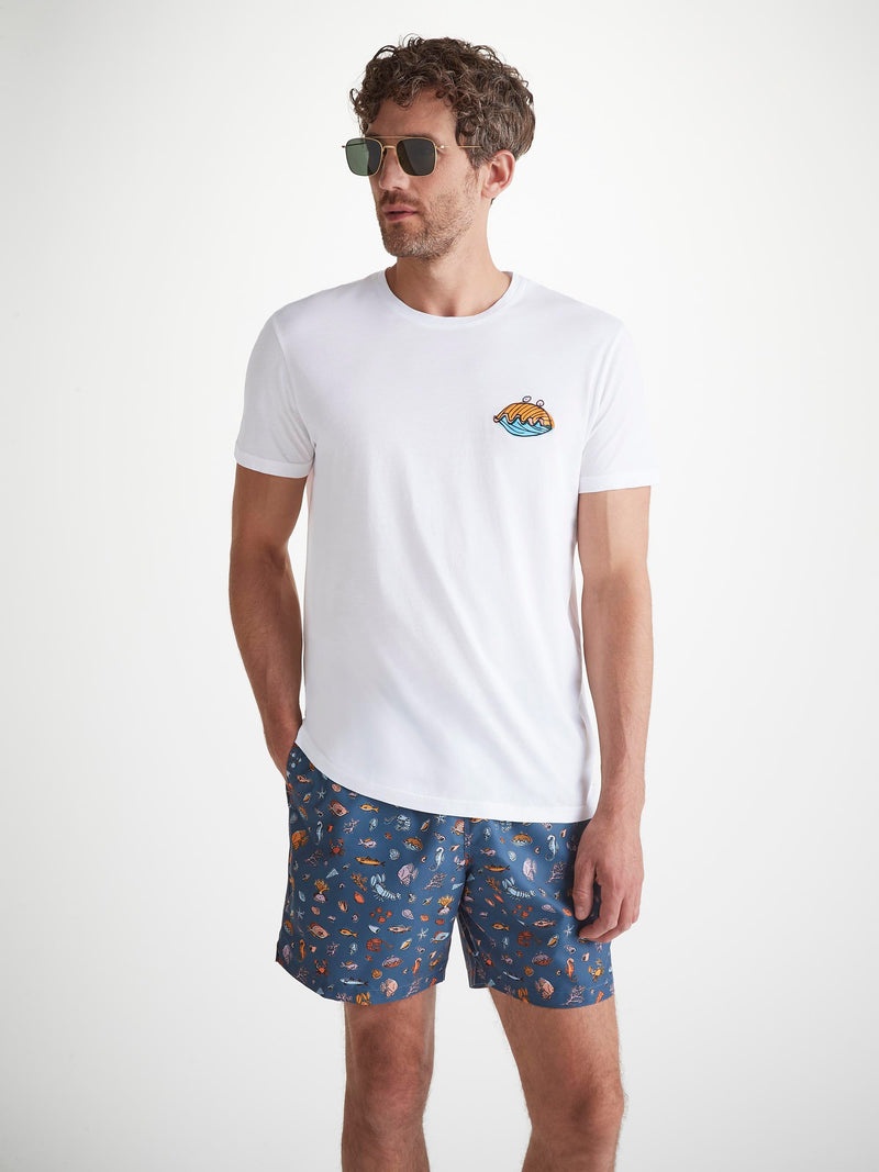 Men's T-Shirt Ripley 22 Pima Cotton White - 2
