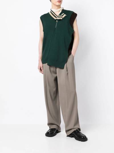 Kolor pleat-detailing wide-leg trousers outlook