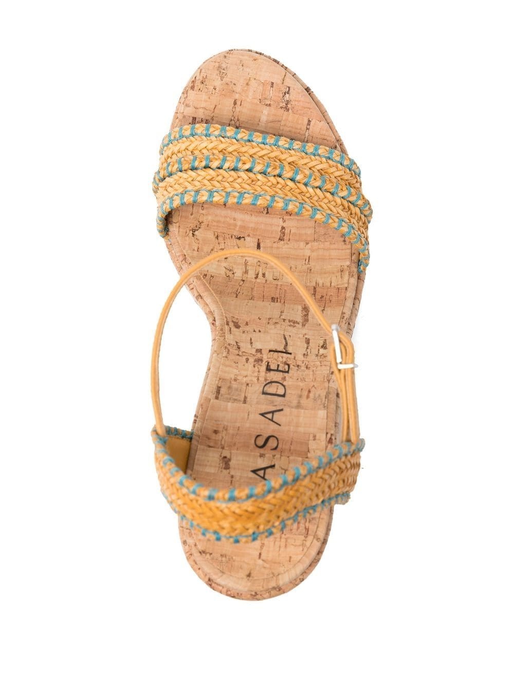 platform woven sandals - 4