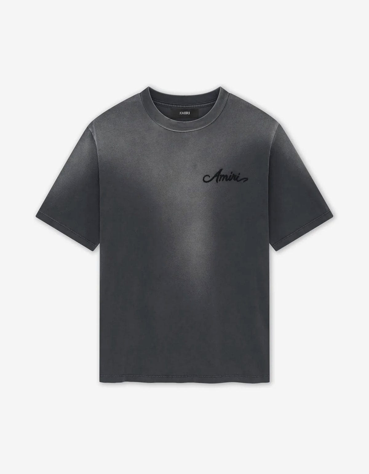 Amiri Black Bleach Bandana Patch T-Shirt - 1