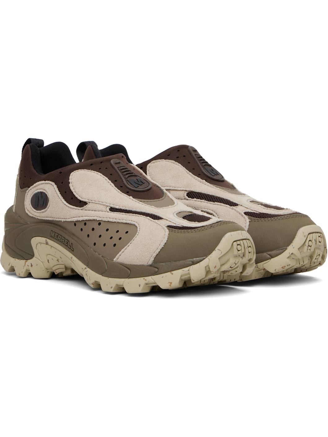 Brown & Beige Moc Speed Streak Evo Sneakers - 4