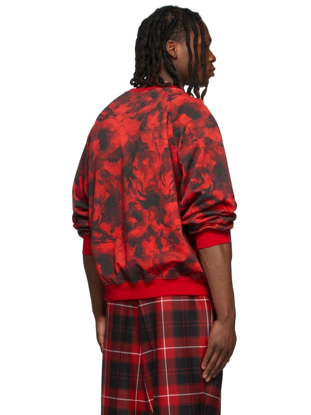 SSENSE Exclusive Red Rose Burst Sweatshirt - 3