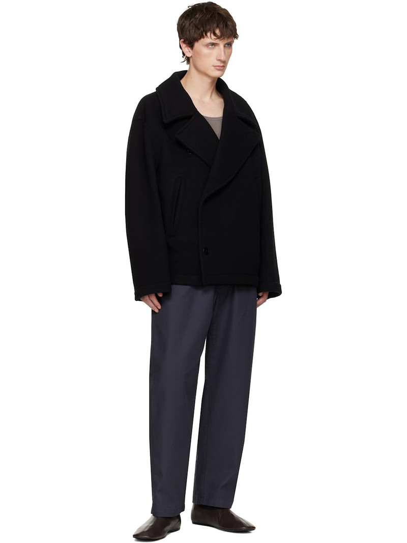 Lemaire Black Boxy Coat outlook