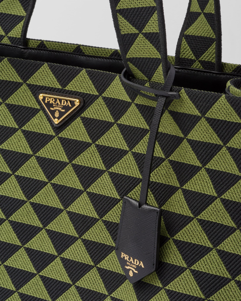 Prada Symbole bag in embroidered fabric 6