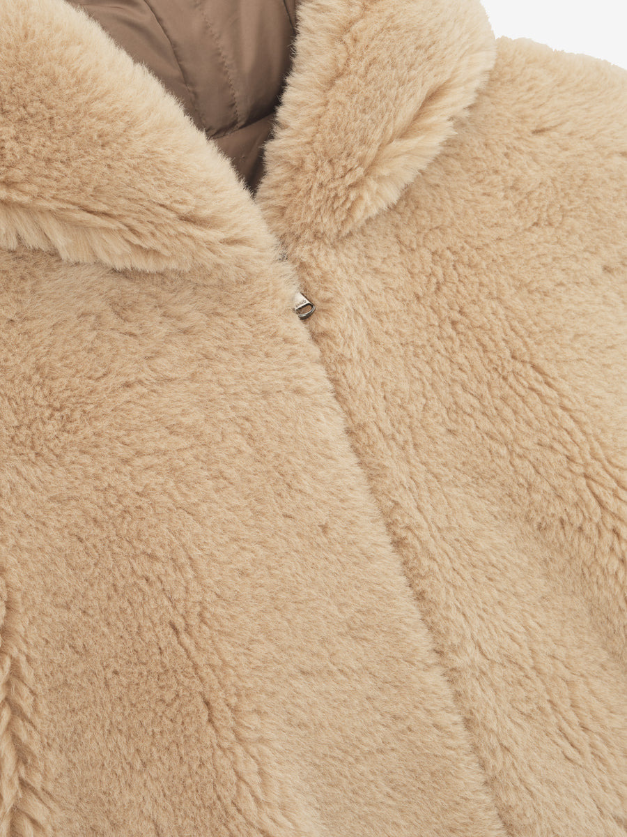Alpaca Hooded Bomber Jacket - 3