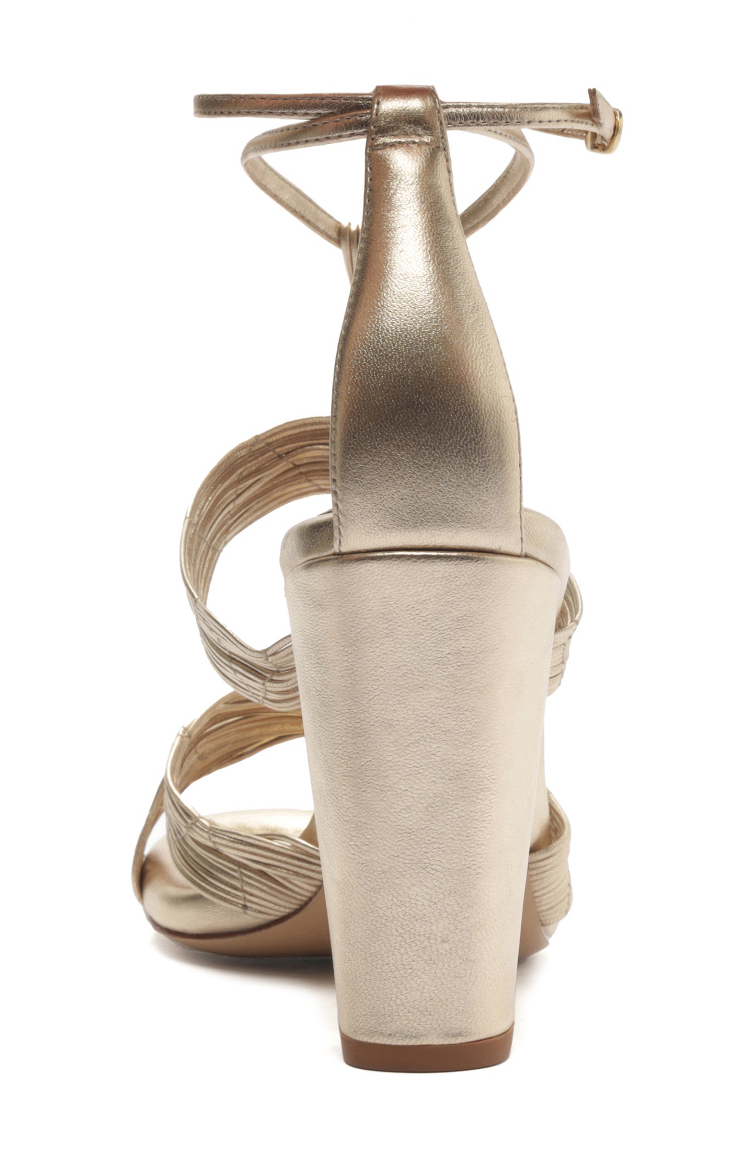 Alexandre Birman Olga Block Heel Sandal in Golden at Nordstrom - 7