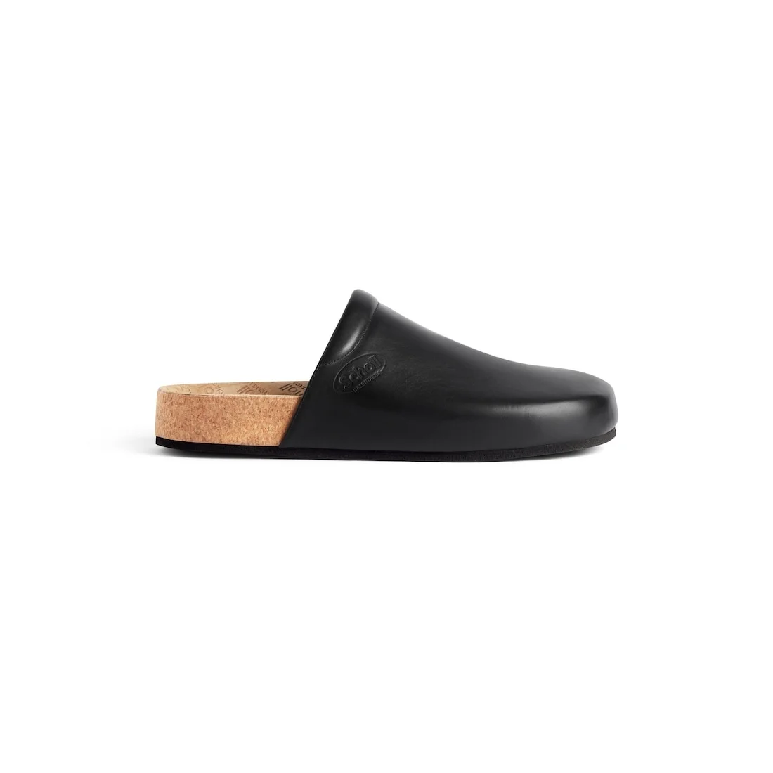 Men's Balenciaga I Scholl Flat Mule in Black - 1