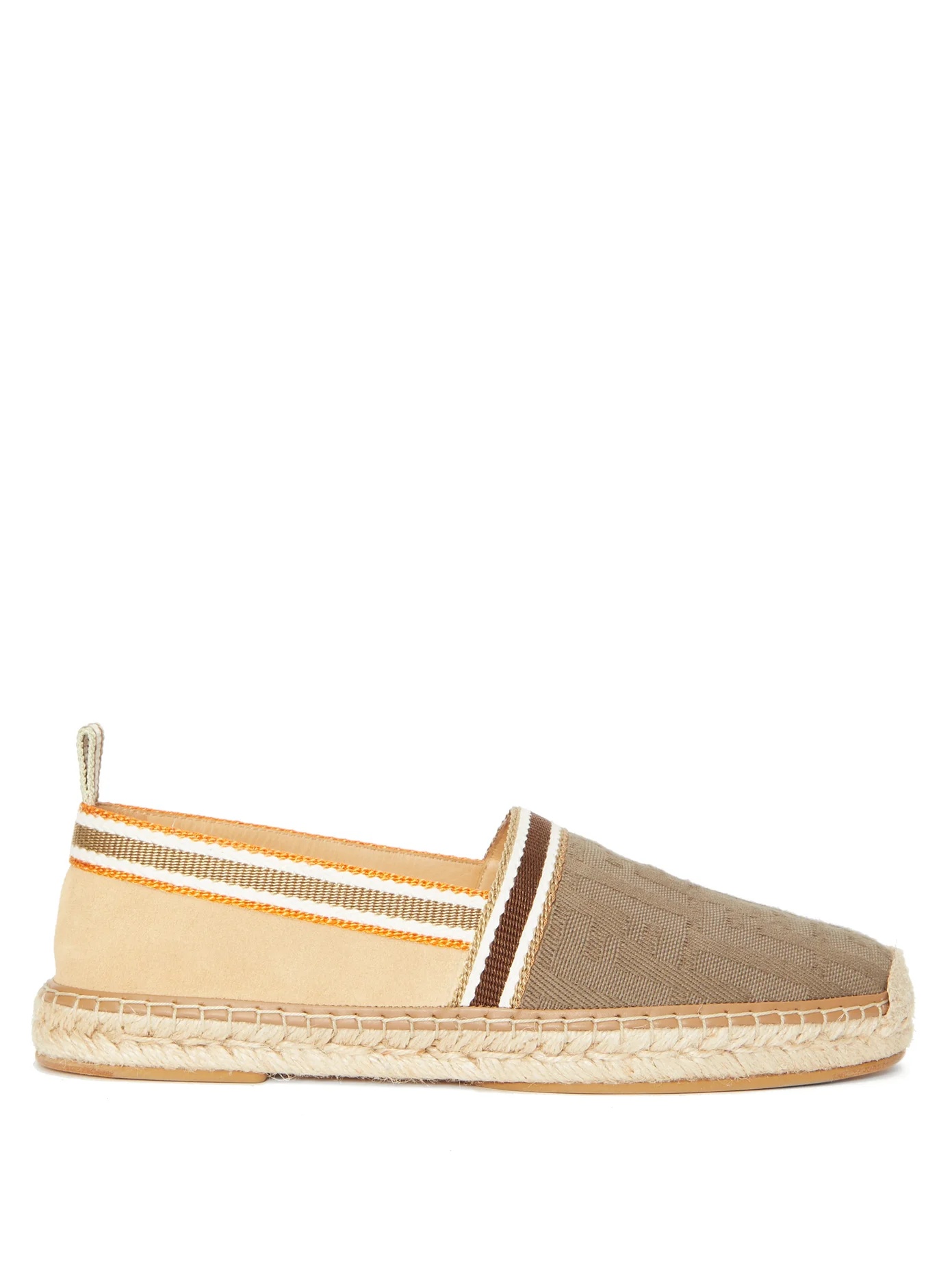 FF-jacquard canvas espadrilles - 1