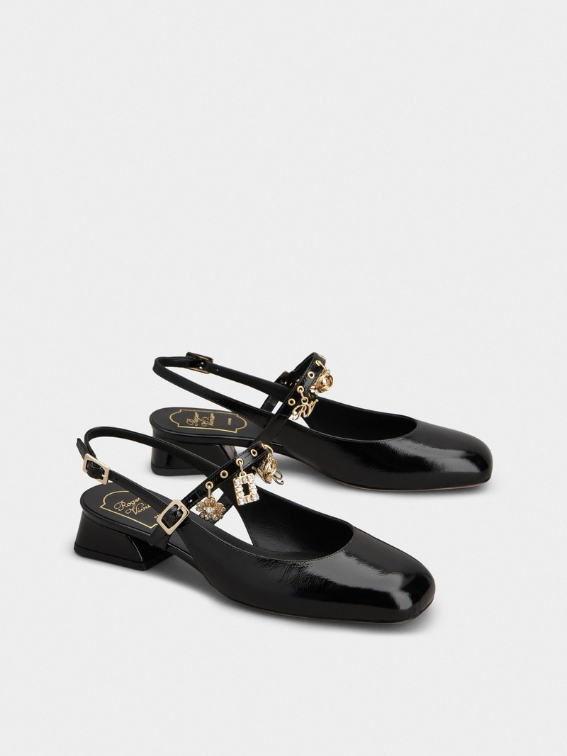 Très Vivier Slingback Mary Janes in patent leather 2