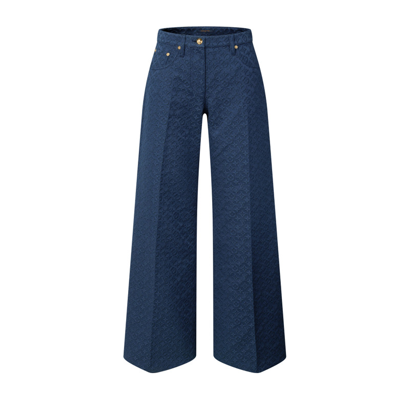 Monogram Jacquard Flared Pants 1