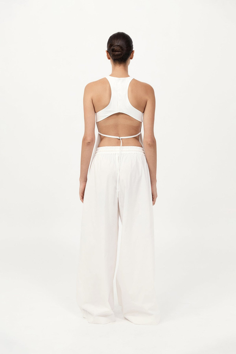 Everyday Drawstring Pants - White 6