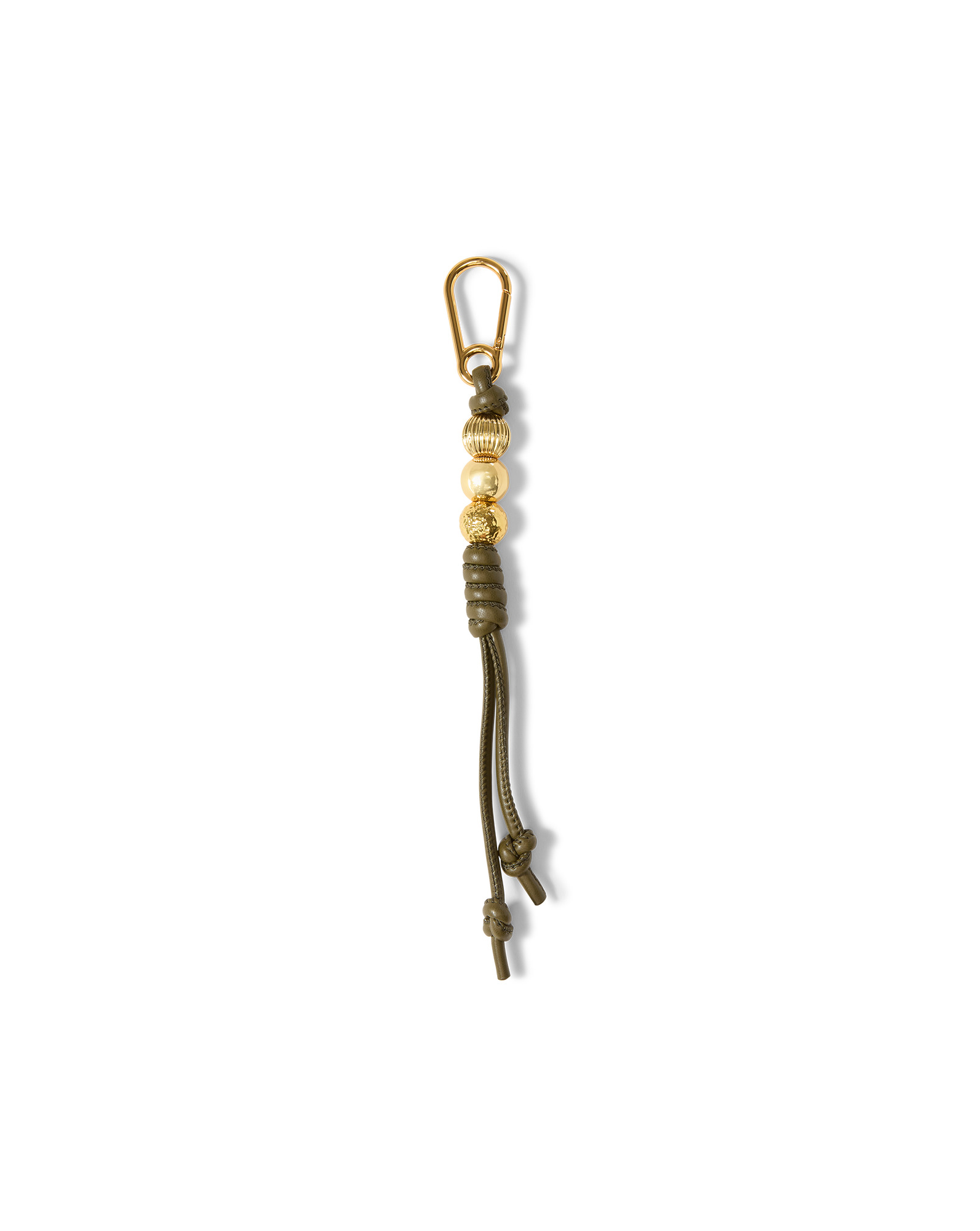 VEGAN LEATHER BEADED BAG CHARM - 4