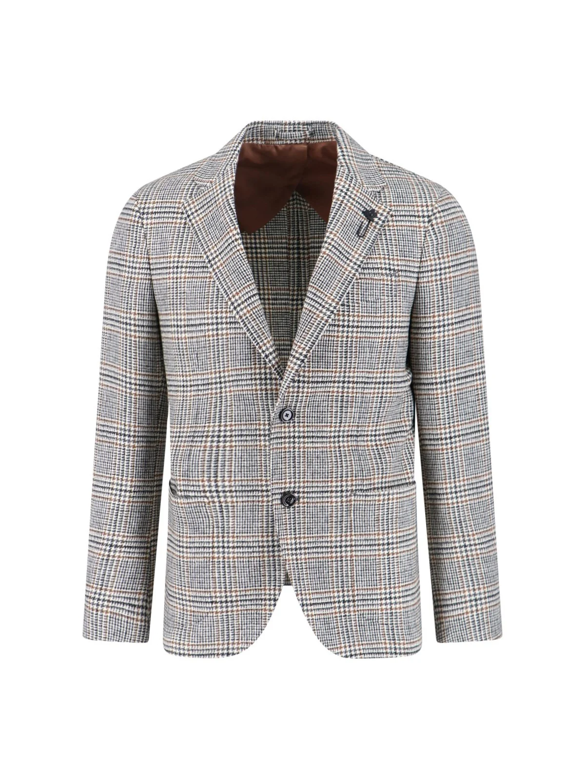 SINGLE-BREASTED VIRGIN WOOL BLAZER - 1