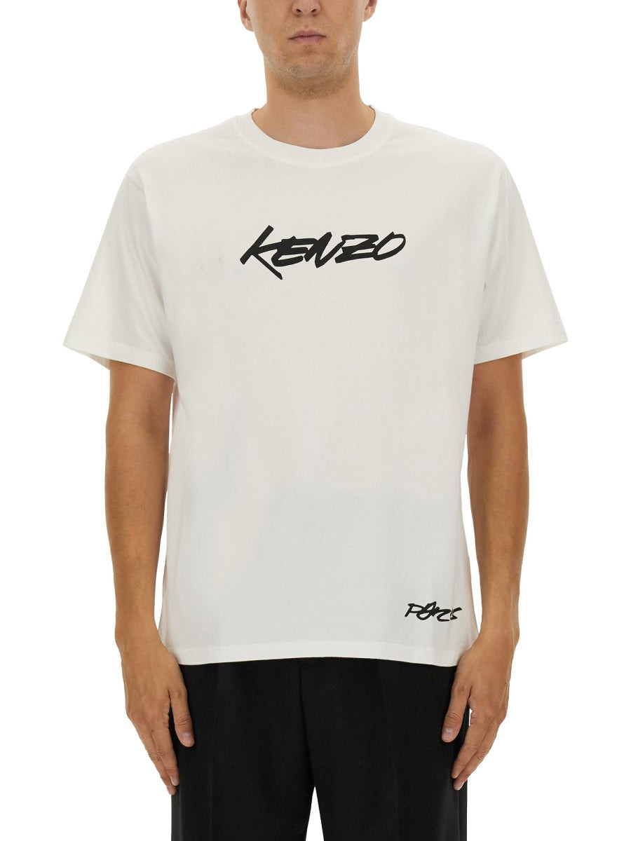 Kenzo Men Kenzo Futura Print T-Shirt - 1