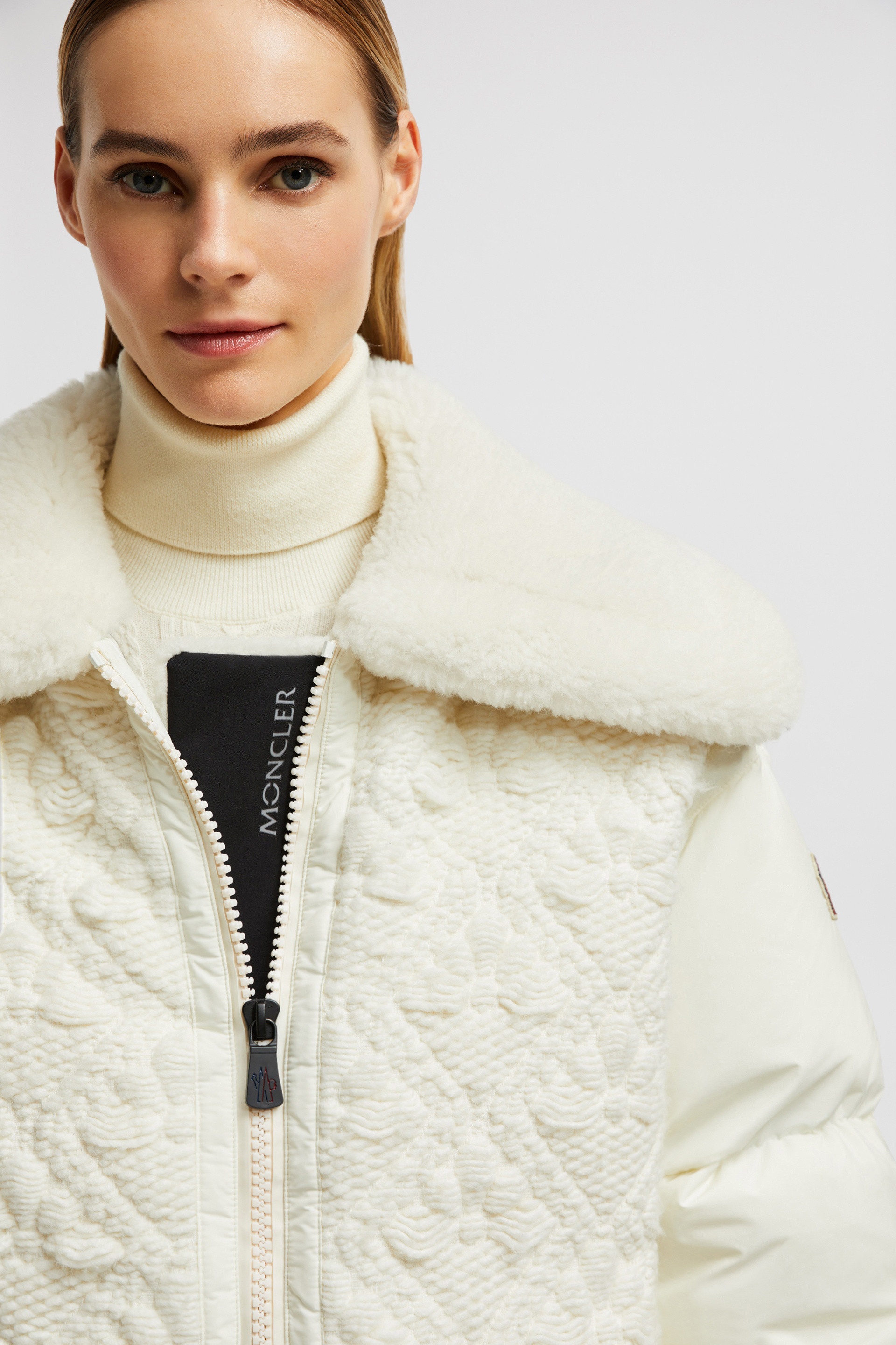Risoul Wool & Shearling Short Down Jacket - 7