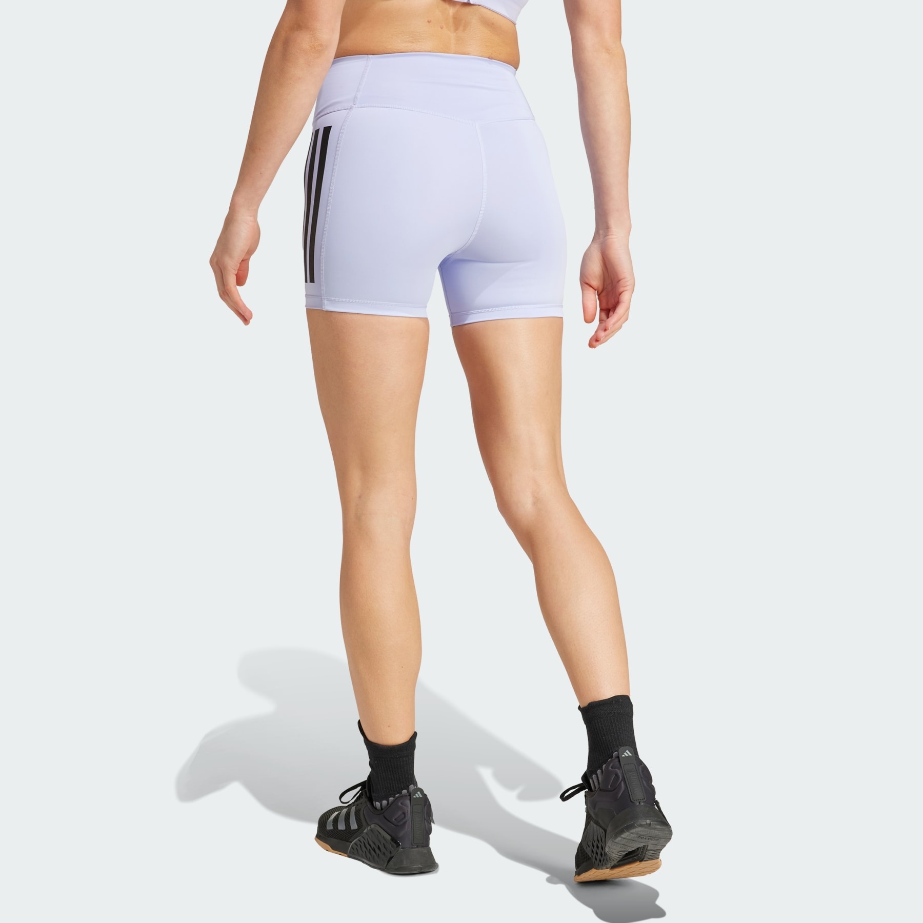 Optime 3-Stripes 1/4 Short Leggings - 3