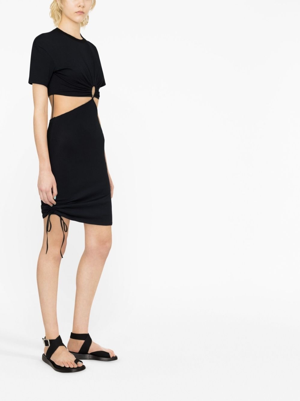 cut-out T-shirt dress - 3