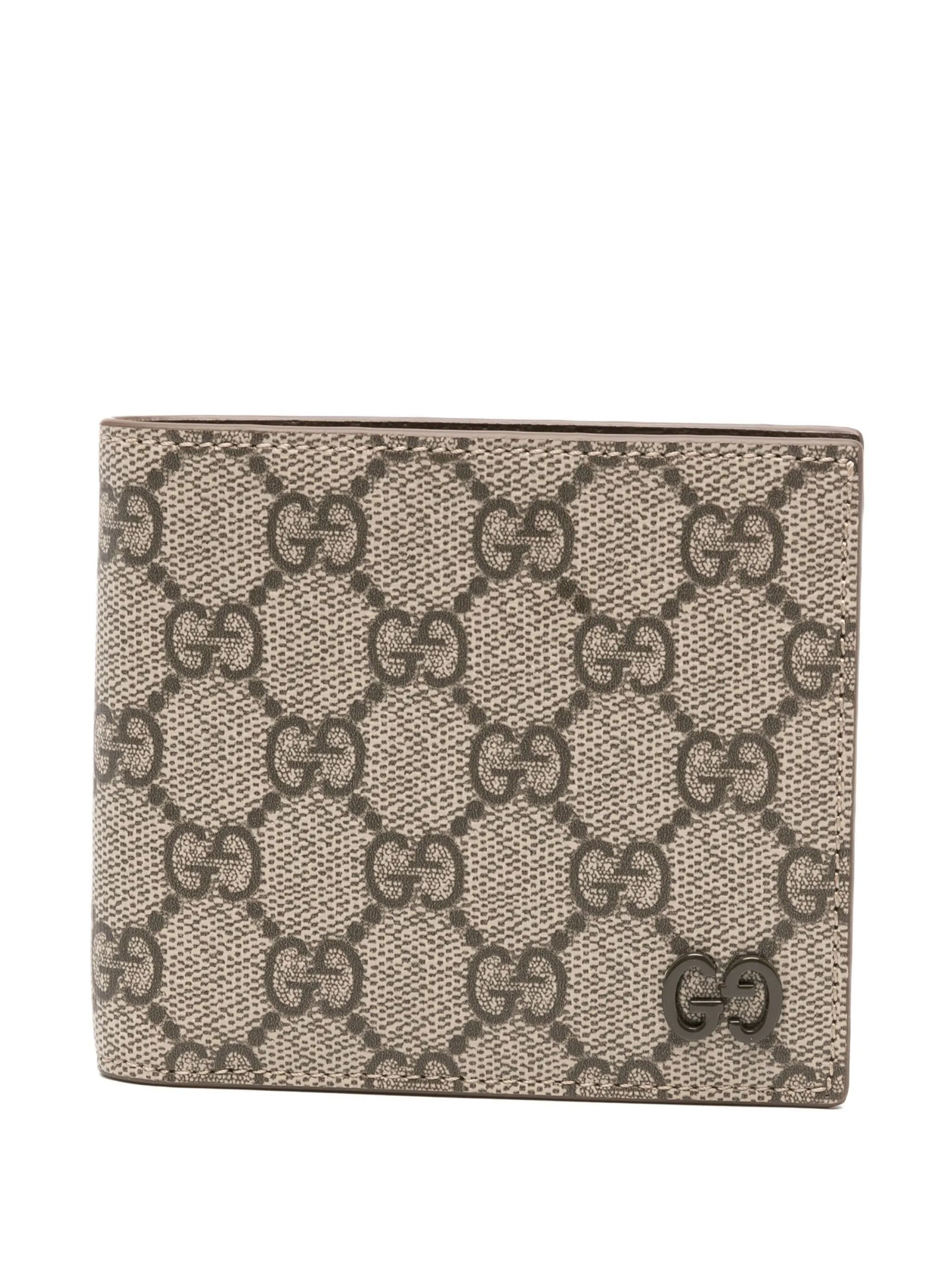 Gucci GG Supreme-canvas Leather Wallet - 1
