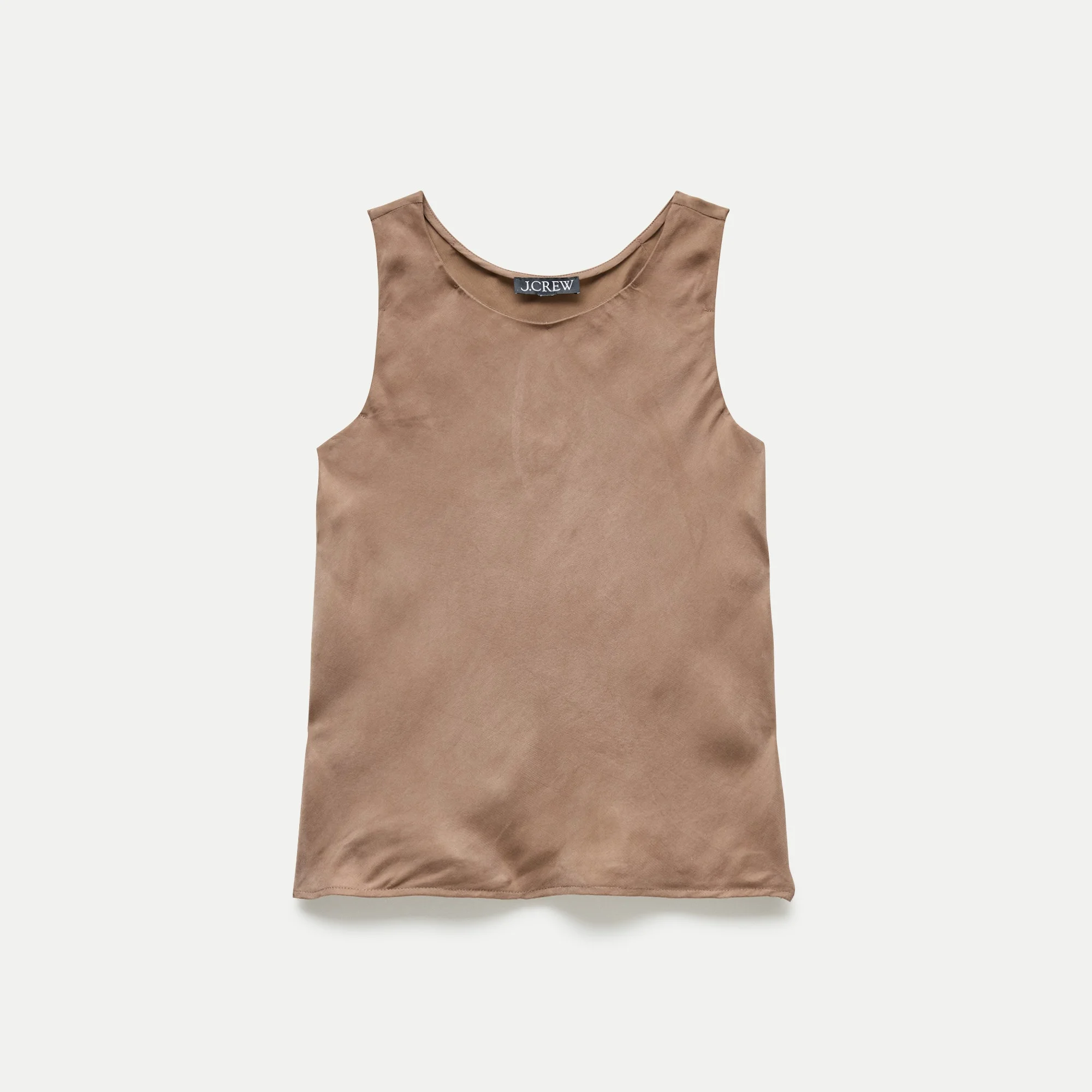 Scoopneck tank top in cupro blend - 1