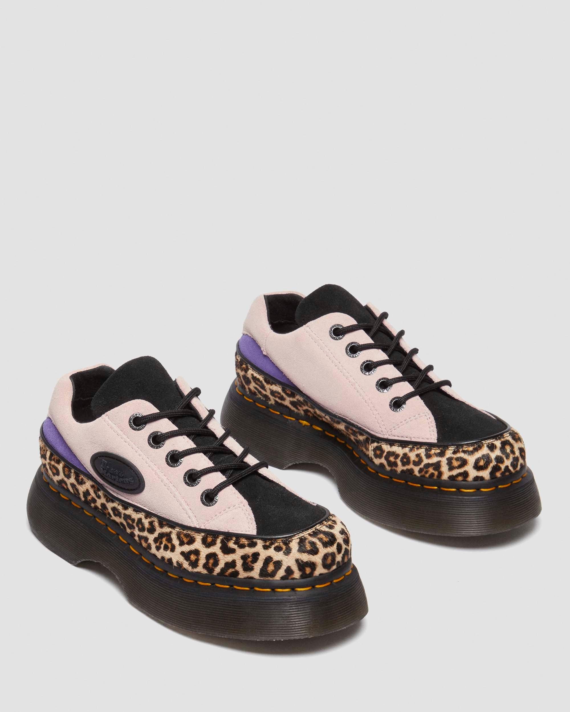 Buzz 5-Eye Leopard and Suede Shoes - 6