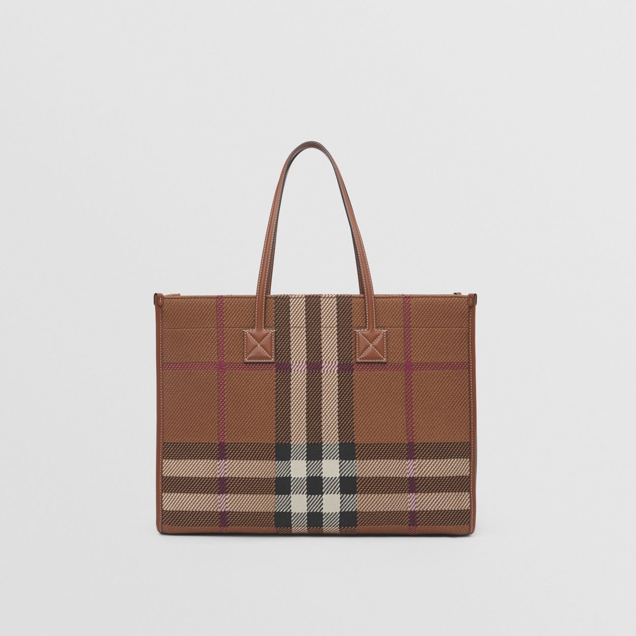 Medium Knitted Check Freya Tote - 8