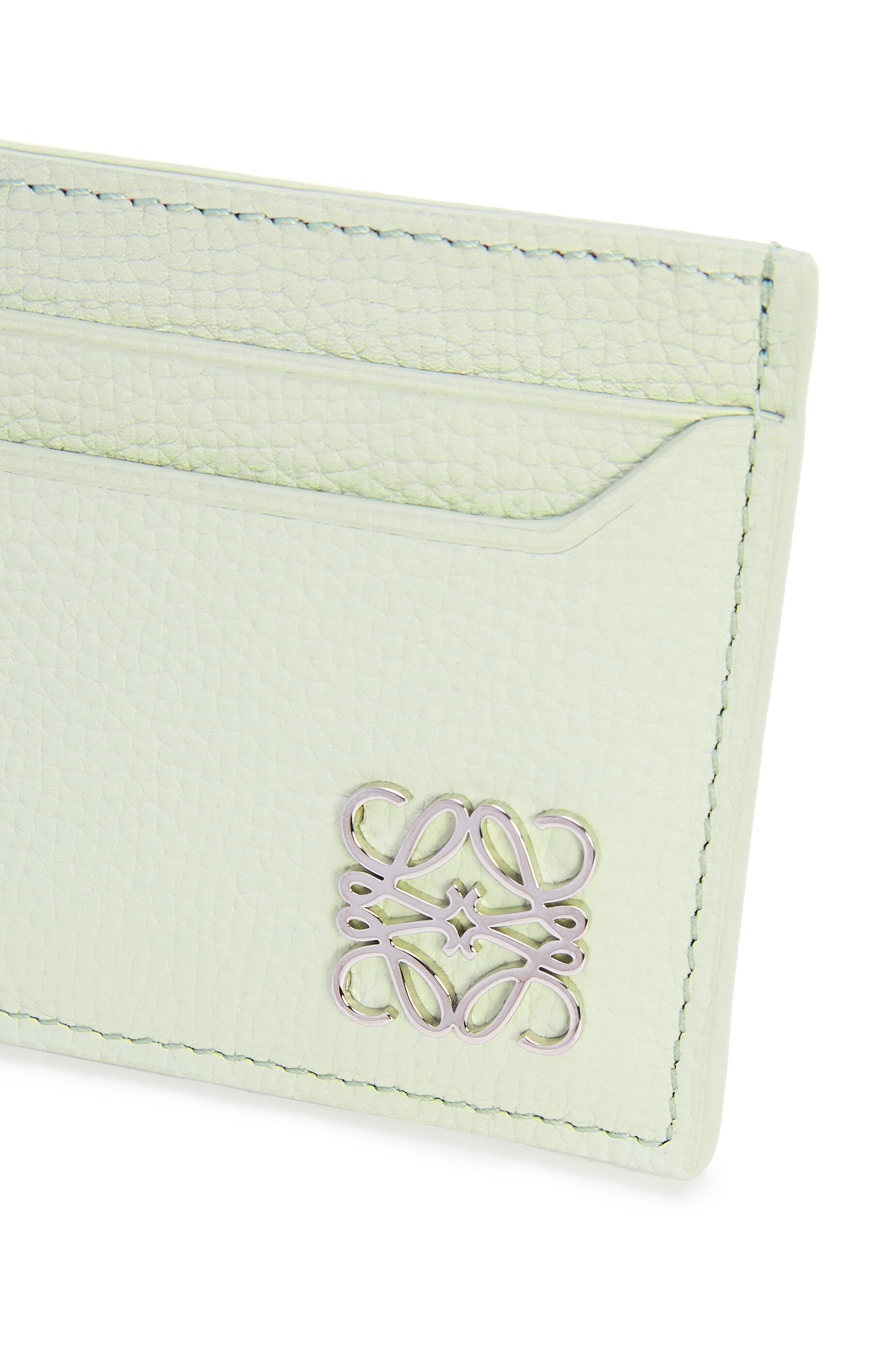 Anagram plain cardholder in pebble grain calfskin - 4