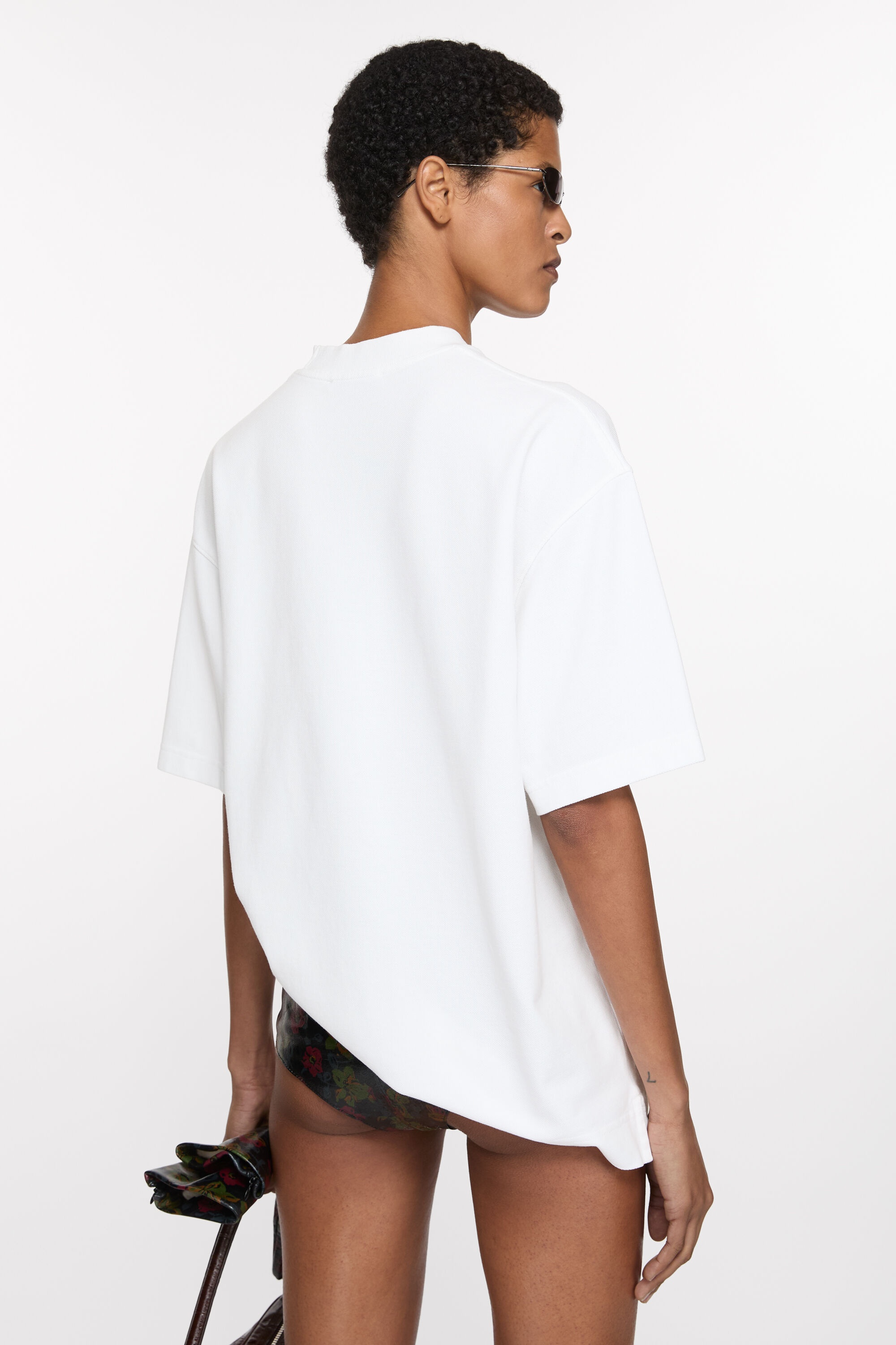 Logo t-shirt - Relaxed fit - Optic White - 3