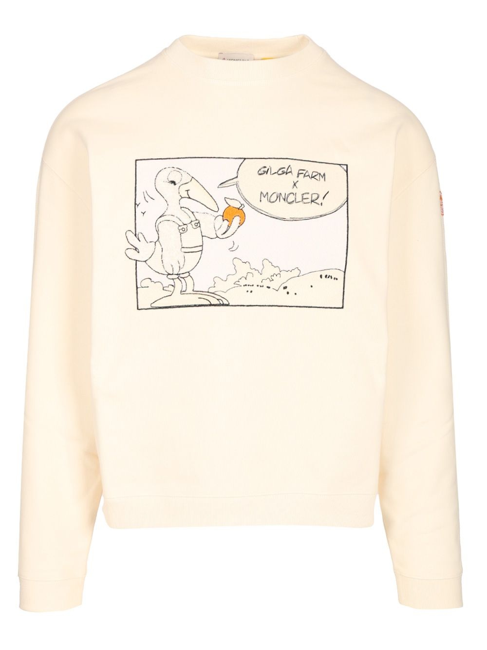 Cotton Sweatshirt Sweatshirts White - 1