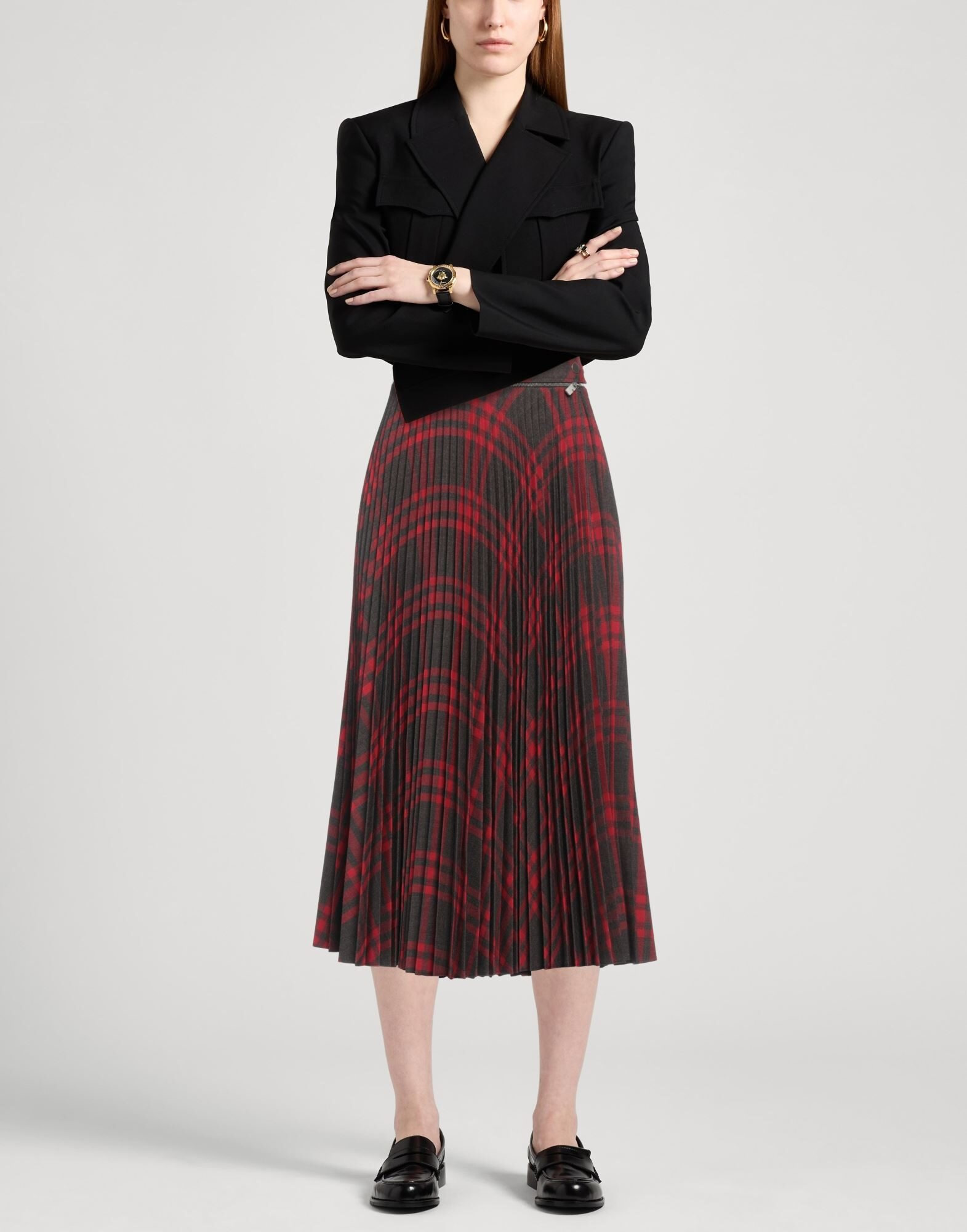 Red Women's Midi Skirt - 2