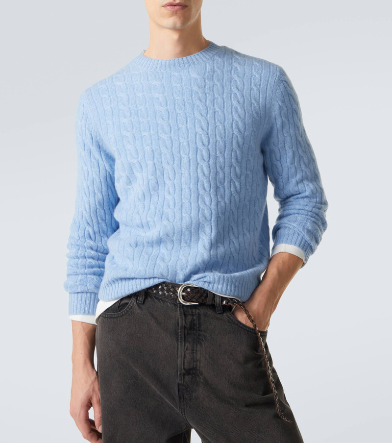 Cable-knit cashmere sweater 5