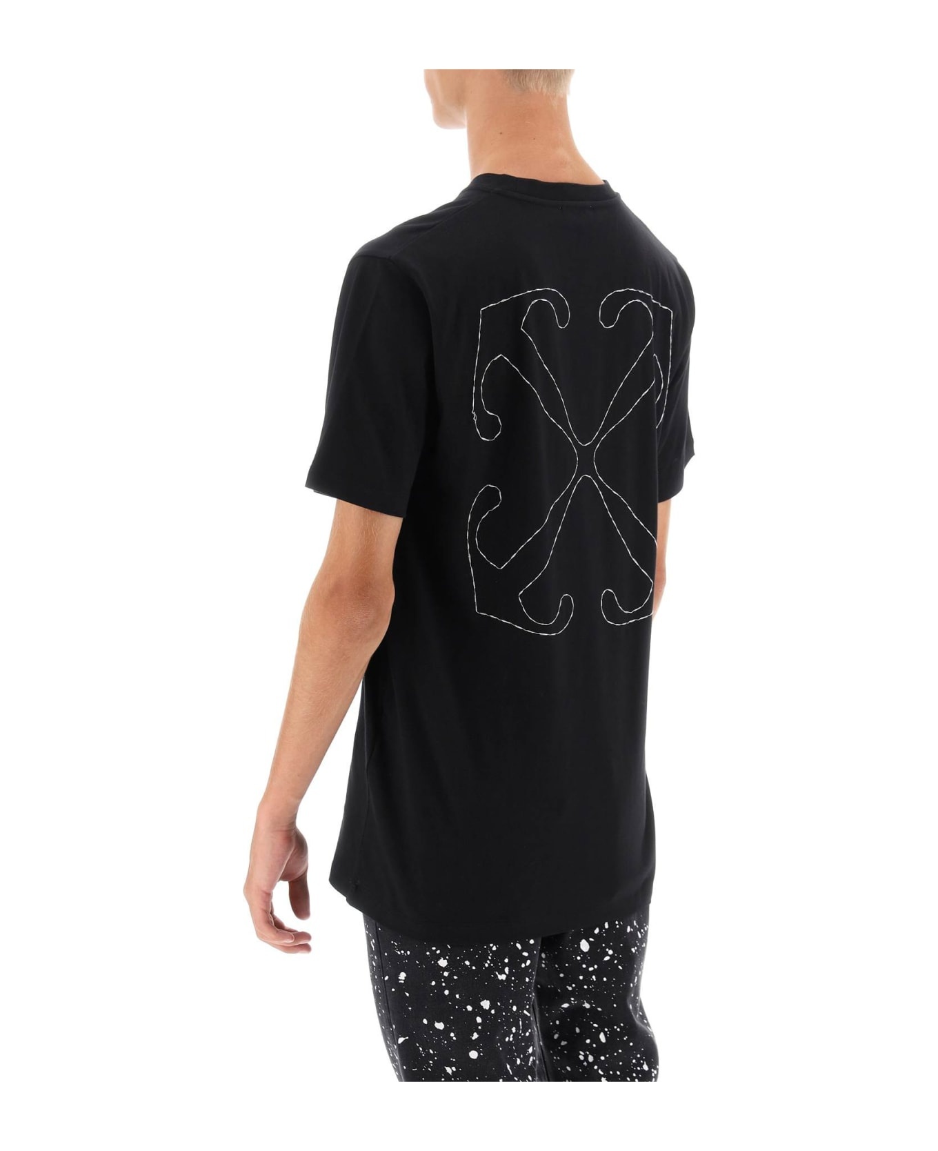 Back Embroidery T-shirt - 3