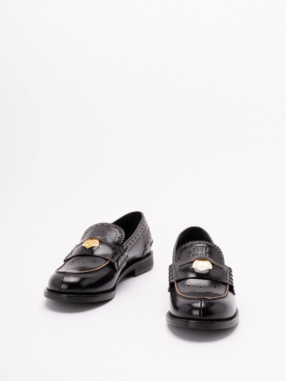 Miu Miu Women `Penny` Leather Loafers - 2