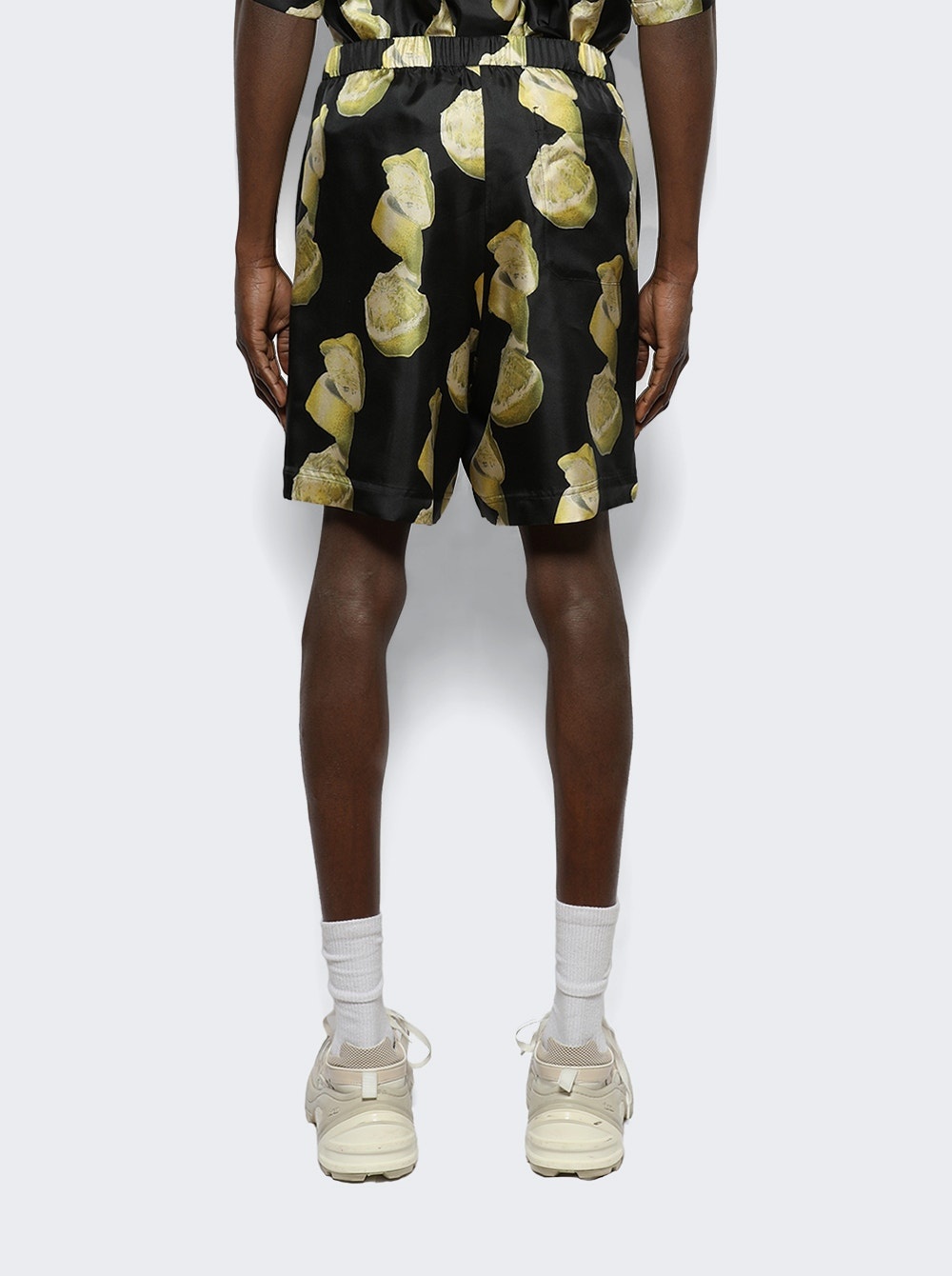 Formal Elastic Shorts Black and Yellow - 5
