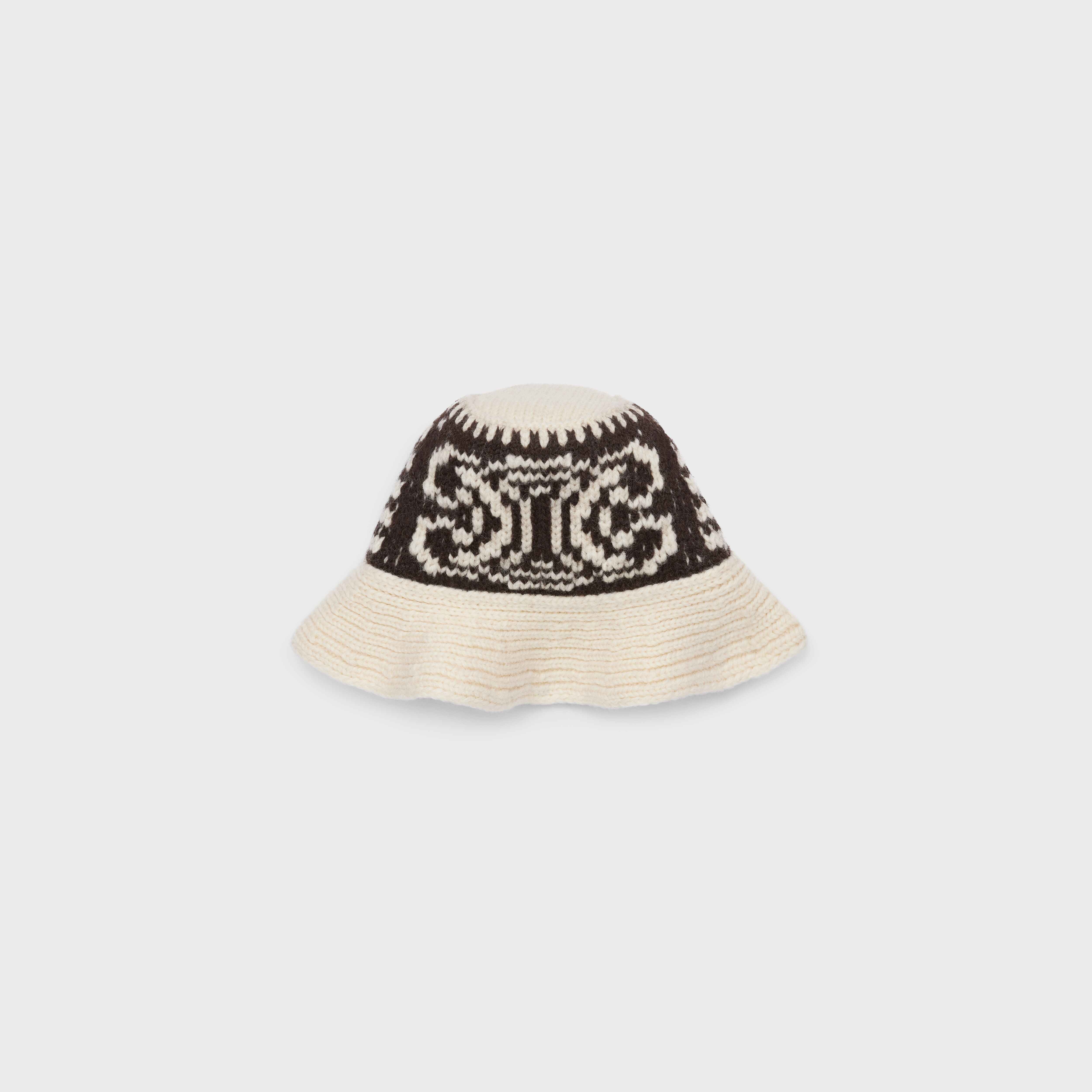 “TRIOMPHE” BUCKET HAT IN WOOL - 1